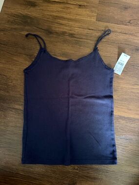 John Galt Navy Blue Spaghetti Strap Tank Top